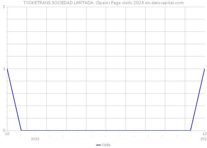 TXOKETRANS SOCIEDAD LIMITADA. (Spain) Page visits 2024 