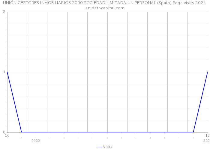 UNIÓN GESTORES INMOBILIARIOS 2000 SOCIEDAD LIMITADA UNIPERSONAL (Spain) Page visits 2024 