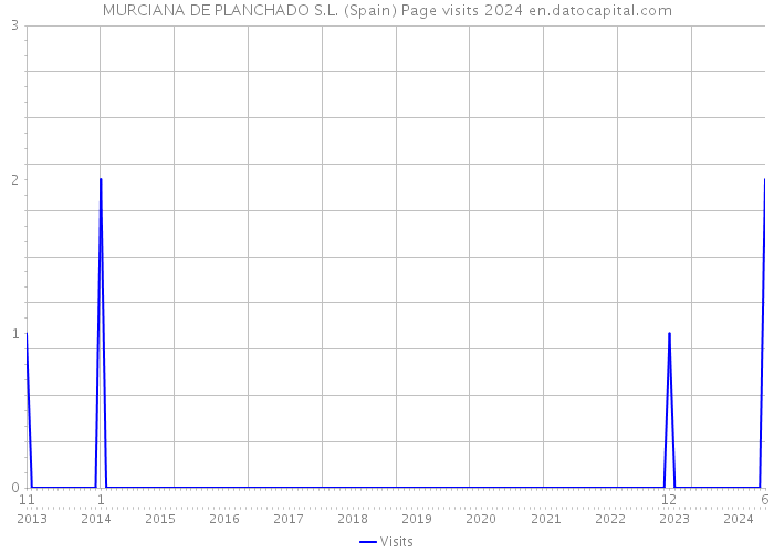 MURCIANA DE PLANCHADO S.L. (Spain) Page visits 2024 