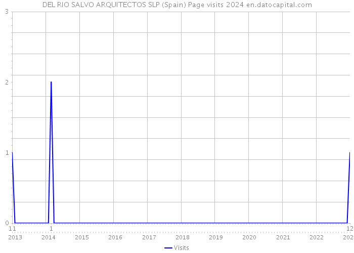 DEL RIO SALVO ARQUITECTOS SLP (Spain) Page visits 2024 