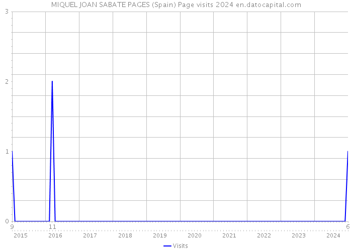 MIQUEL JOAN SABATE PAGES (Spain) Page visits 2024 
