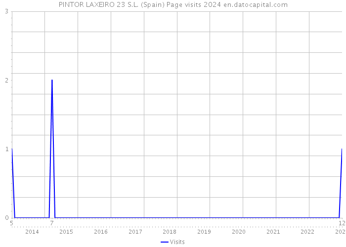 PINTOR LAXEIRO 23 S.L. (Spain) Page visits 2024 