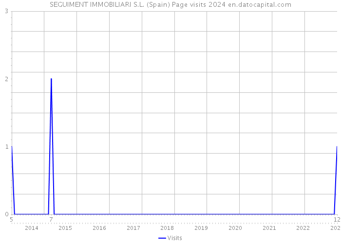 SEGUIMENT IMMOBILIARI S.L. (Spain) Page visits 2024 
