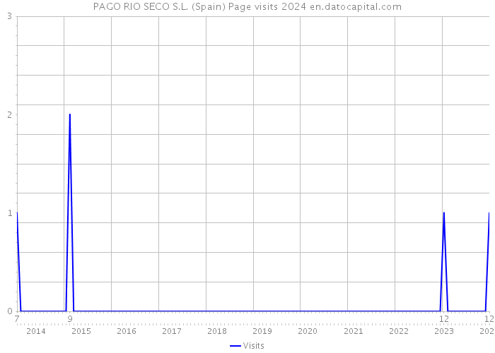 PAGO RIO SECO S.L. (Spain) Page visits 2024 