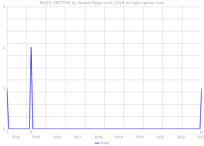 BUIZA GESTION SL (Spain) Page visits 2024 
