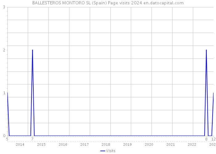 BALLESTEROS MONTORO SL (Spain) Page visits 2024 