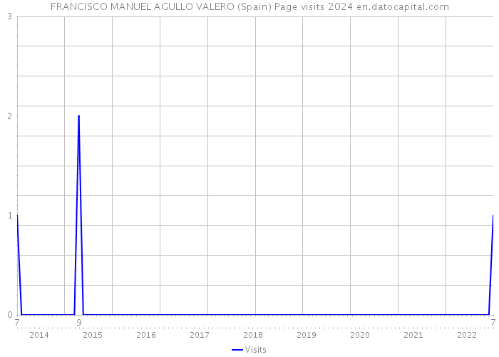 FRANCISCO MANUEL AGULLO VALERO (Spain) Page visits 2024 