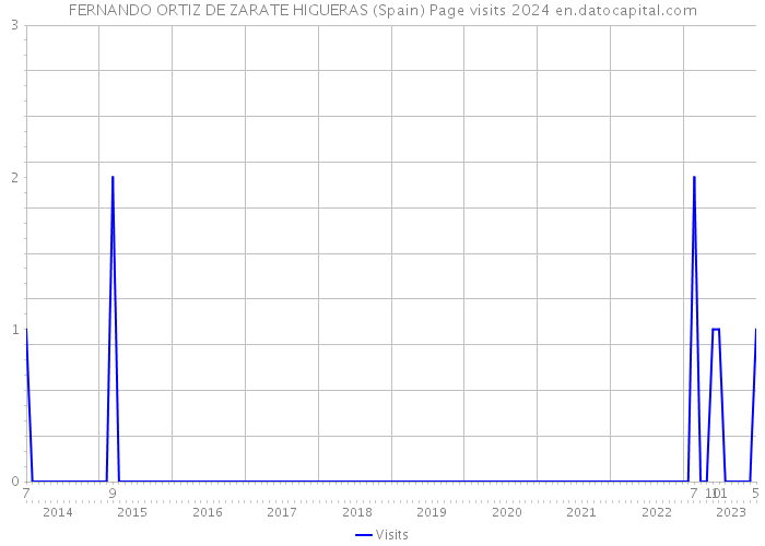 FERNANDO ORTIZ DE ZARATE HIGUERAS (Spain) Page visits 2024 