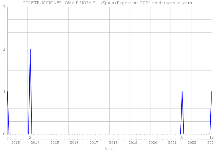 CONSTRUCCIONES LOMA PINOSA S.L. (Spain) Page visits 2024 