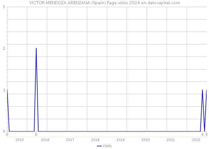 VICTOR MENDOZA ARENZANA (Spain) Page visits 2024 