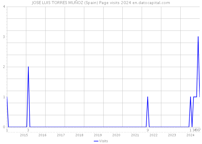 JOSE LUIS TORRES MUÑOZ (Spain) Page visits 2024 