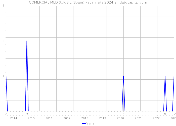 COMERCIAL MEDISUR S L (Spain) Page visits 2024 