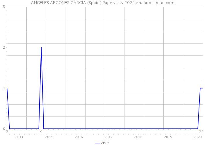 ANGELES ARCONES GARCIA (Spain) Page visits 2024 