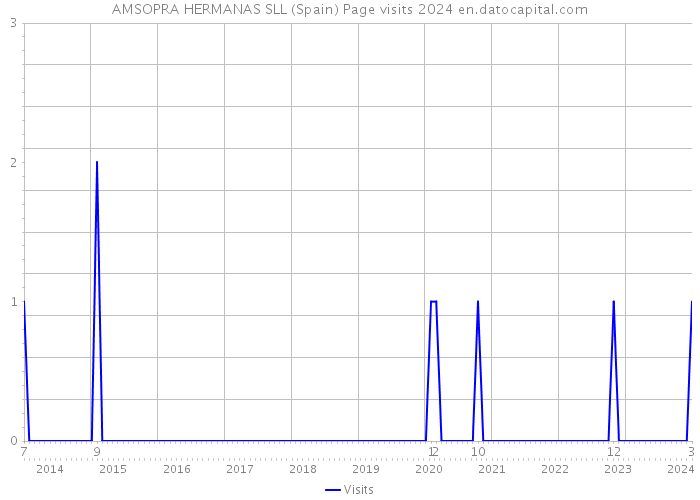 AMSOPRA HERMANAS SLL (Spain) Page visits 2024 