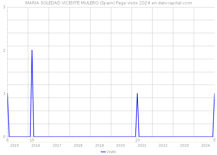 MARIA SOLEDAD VICENTE MULERO (Spain) Page visits 2024 