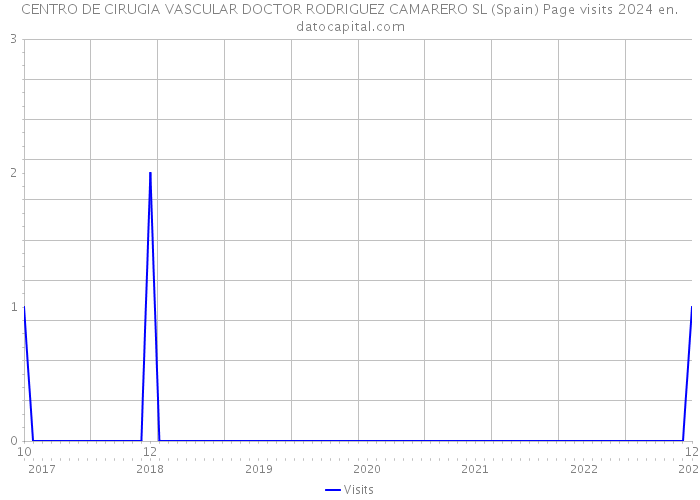 CENTRO DE CIRUGIA VASCULAR DOCTOR RODRIGUEZ CAMARERO SL (Spain) Page visits 2024 