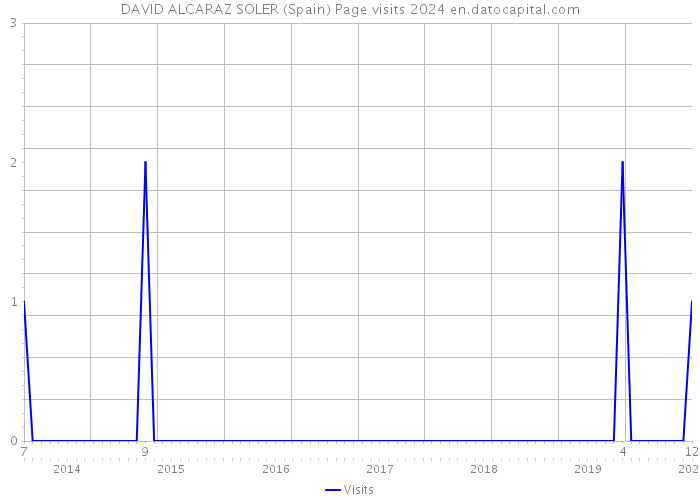 DAVID ALCARAZ SOLER (Spain) Page visits 2024 