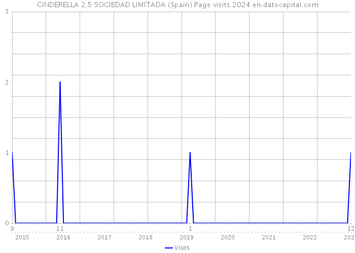 CINDERELLA 2.5 SOCIEDAD LIMITADA (Spain) Page visits 2024 