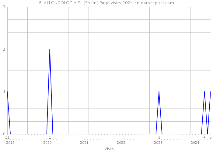 BLAU ONCOLOGIA SL (Spain) Page visits 2024 