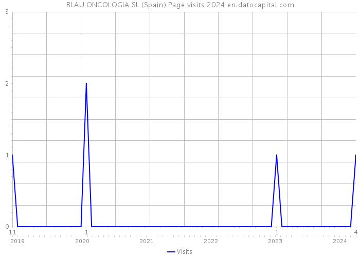 BLAU ONCOLOGIA SL (Spain) Page visits 2024 