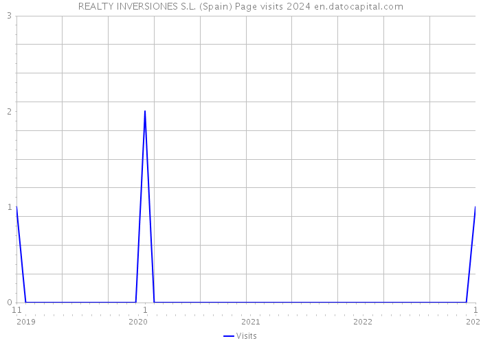 REALTY INVERSIONES S.L. (Spain) Page visits 2024 