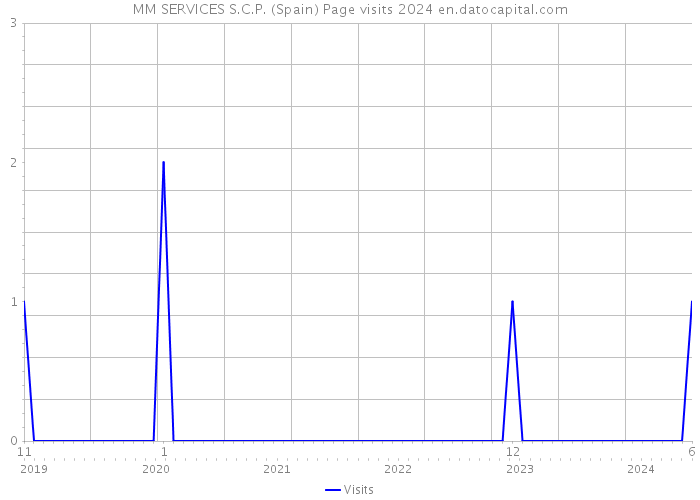 MM SERVICES S.C.P. (Spain) Page visits 2024 