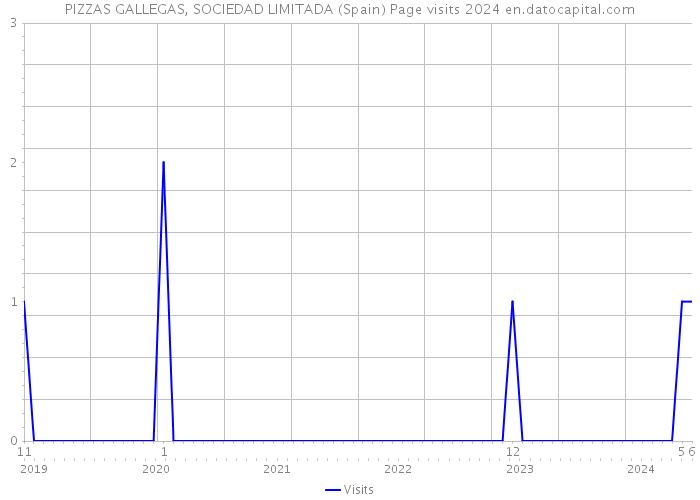 PIZZAS GALLEGAS, SOCIEDAD LIMITADA (Spain) Page visits 2024 