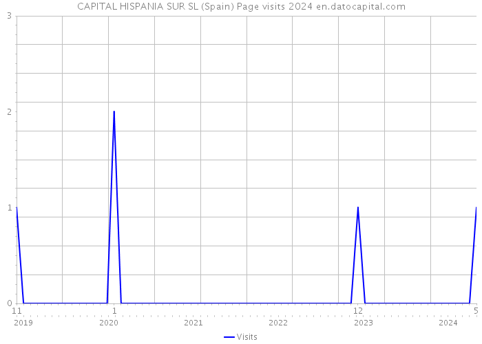 CAPITAL HISPANIA SUR SL (Spain) Page visits 2024 