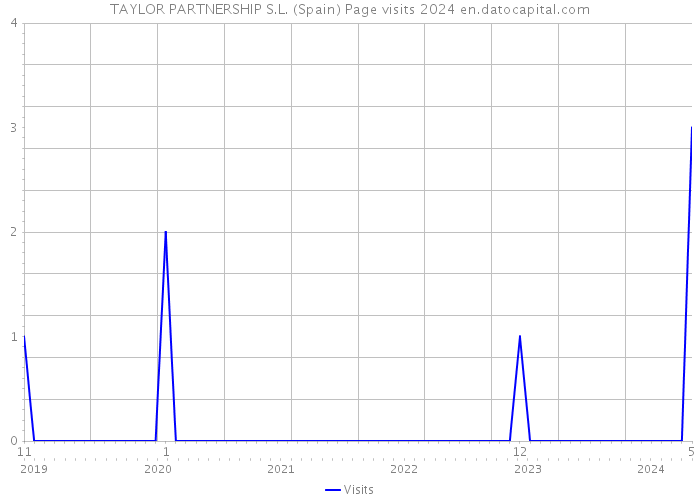 TAYLOR PARTNERSHIP S.L. (Spain) Page visits 2024 