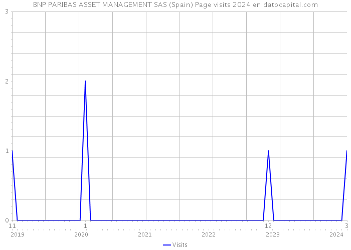 BNP PARIBAS ASSET MANAGEMENT SAS (Spain) Page visits 2024 