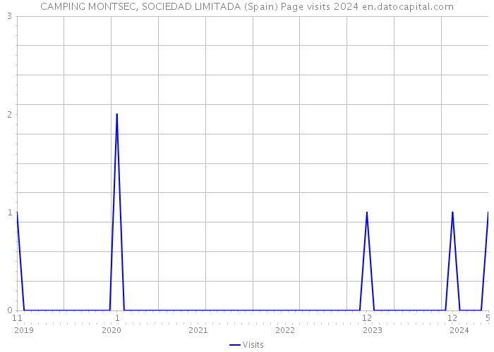 CAMPING MONTSEC, SOCIEDAD LIMITADA (Spain) Page visits 2024 