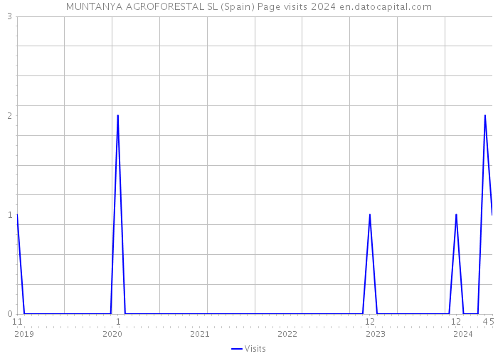 MUNTANYA AGROFORESTAL SL (Spain) Page visits 2024 