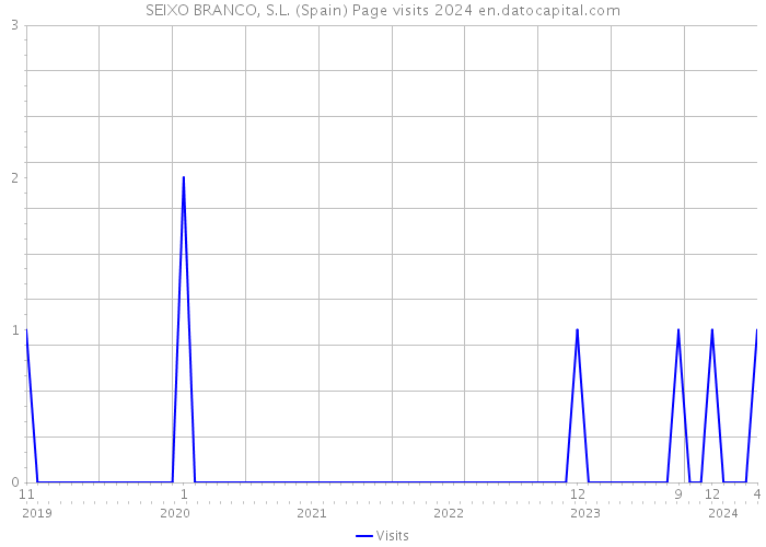 SEIXO BRANCO, S.L. (Spain) Page visits 2024 