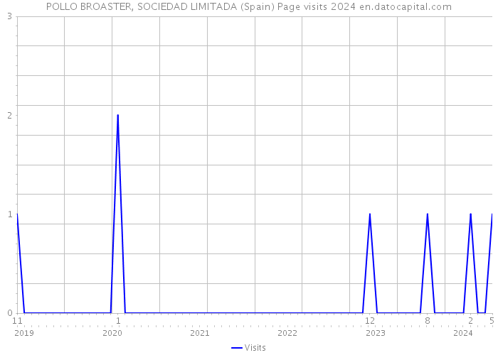 POLLO BROASTER, SOCIEDAD LIMITADA (Spain) Page visits 2024 