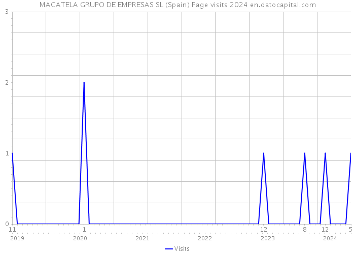 MACATELA GRUPO DE EMPRESAS SL (Spain) Page visits 2024 