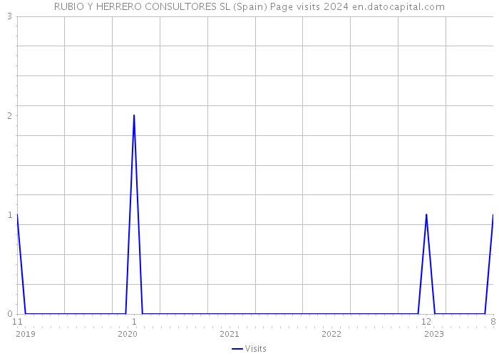 RUBIO Y HERRERO CONSULTORES SL (Spain) Page visits 2024 