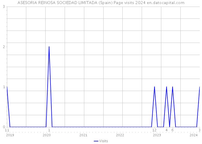 ASESORIA REINOSA SOCIEDAD LIMITADA (Spain) Page visits 2024 