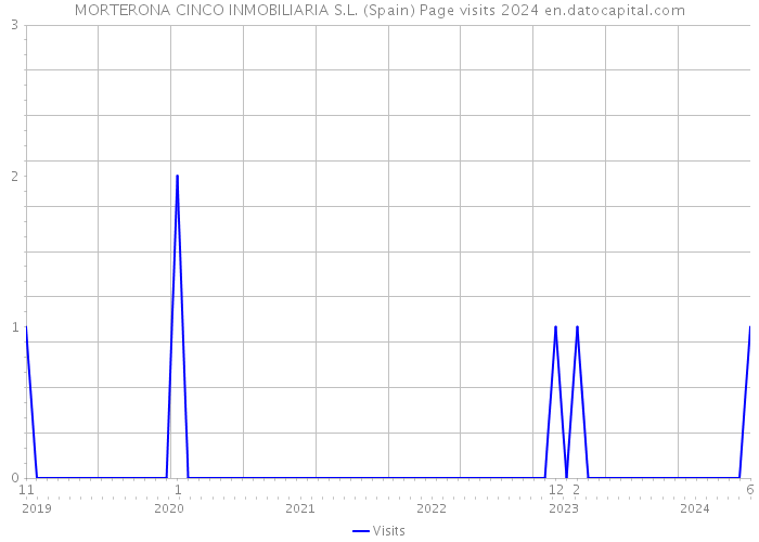 MORTERONA CINCO INMOBILIARIA S.L. (Spain) Page visits 2024 