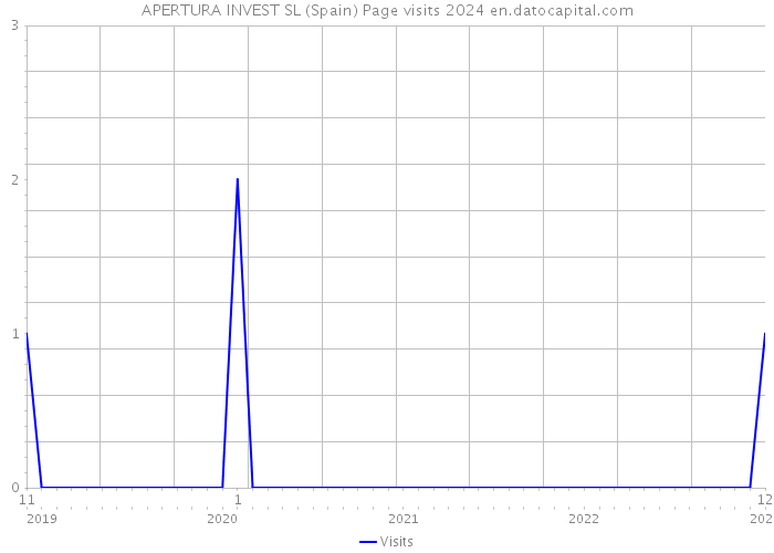 APERTURA INVEST SL (Spain) Page visits 2024 