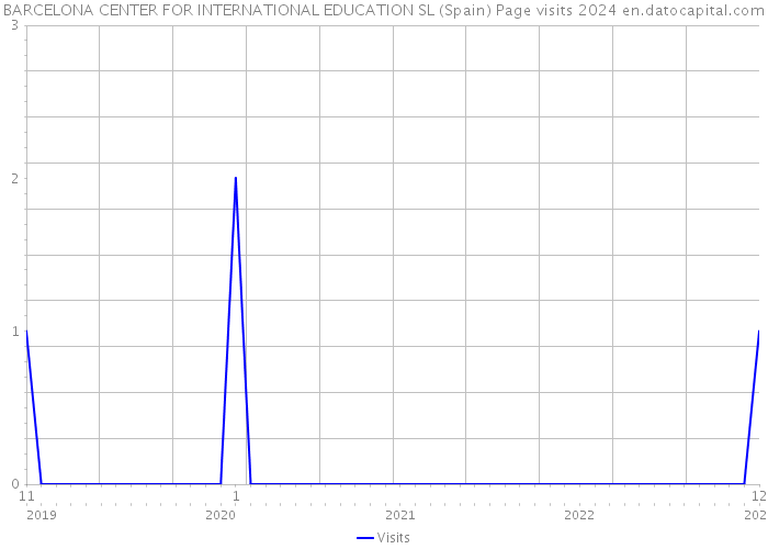 BARCELONA CENTER FOR INTERNATIONAL EDUCATION SL (Spain) Page visits 2024 