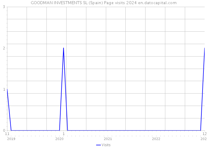 GOODMAN INVESTMENTS SL (Spain) Page visits 2024 
