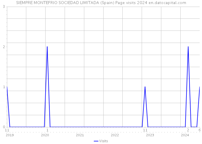 SIEMPRE MONTEFRIO SOCIEDAD LIMITADA (Spain) Page visits 2024 