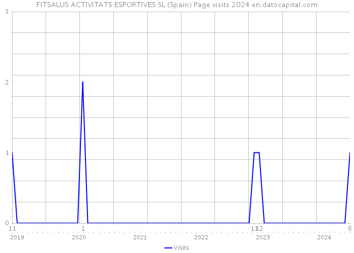 FITSALUS ACTIVITATS ESPORTIVES SL (Spain) Page visits 2024 