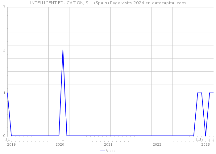 INTELLIGENT EDUCATION, S.L. (Spain) Page visits 2024 