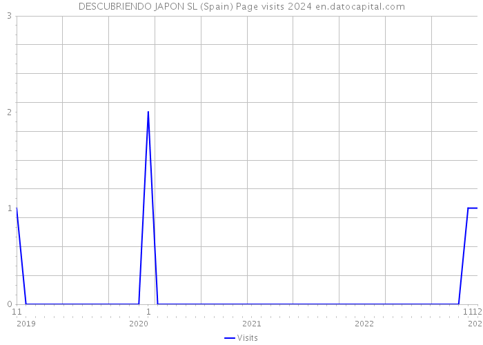 DESCUBRIENDO JAPON SL (Spain) Page visits 2024 