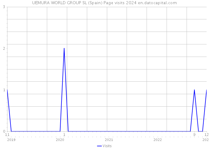 UEMURA WORLD GROUP SL (Spain) Page visits 2024 