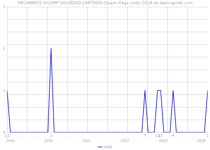 RECAMBIOS VICAMP SOCIEDAD LIMITADA (Spain) Page visits 2024 