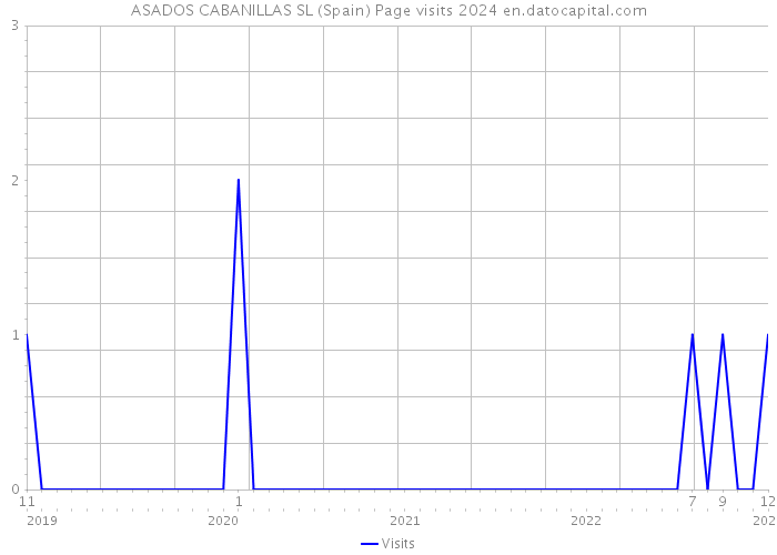 ASADOS CABANILLAS SL (Spain) Page visits 2024 