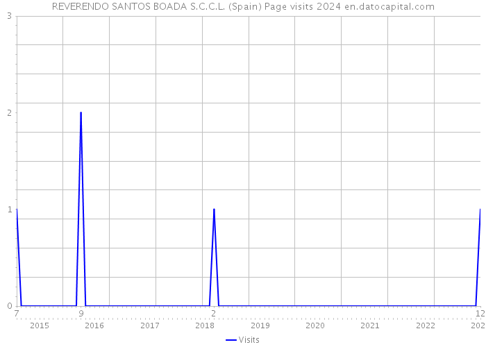 REVERENDO SANTOS BOADA S.C.C.L. (Spain) Page visits 2024 