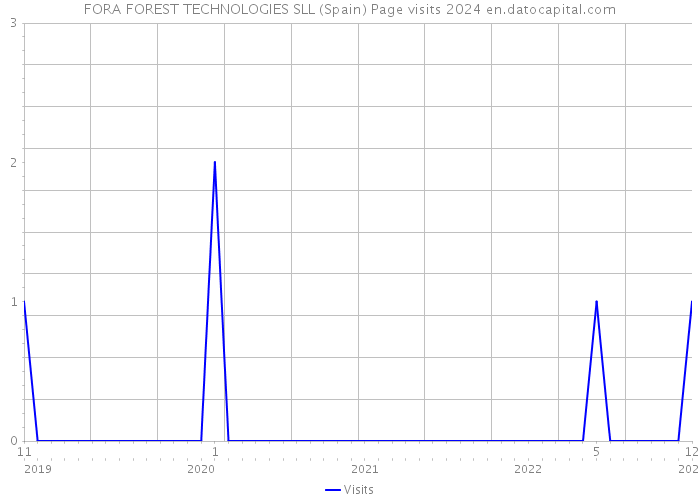 FORA FOREST TECHNOLOGIES SLL (Spain) Page visits 2024 